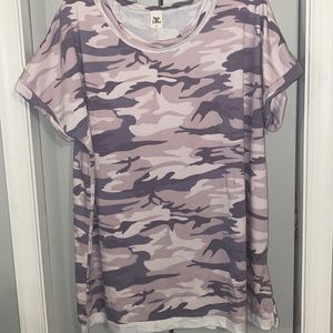 Purple Camouflage Top